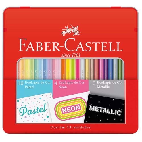 Lapis-de-Cor-24-Cores-Pastel-Neon-e-Metallic-Faber-Castell