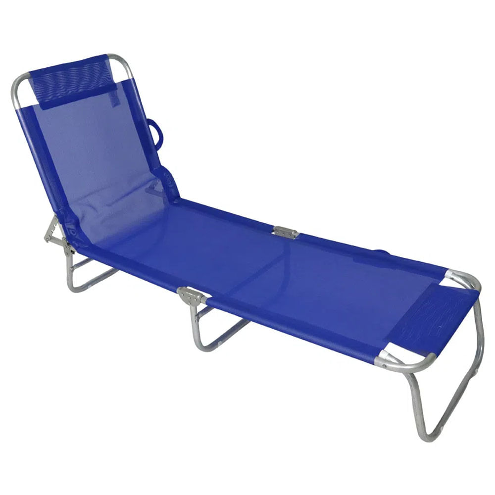 Cadeira-Espreguicadeira-Aluminio-Azul-Bel