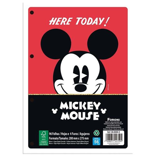 Bloco-para-Fichario-Mickey-80-Folhas-Foroni