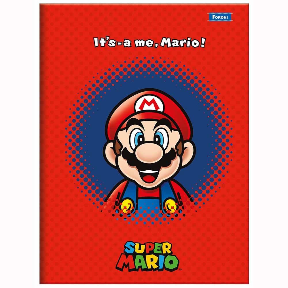 Caderno-14-Brochura-Super-Mario-80-Folhas-Foroni