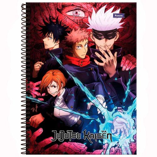 Caderno-Universitario-Jujutsu-Kaisen-1-Materia-Foroni