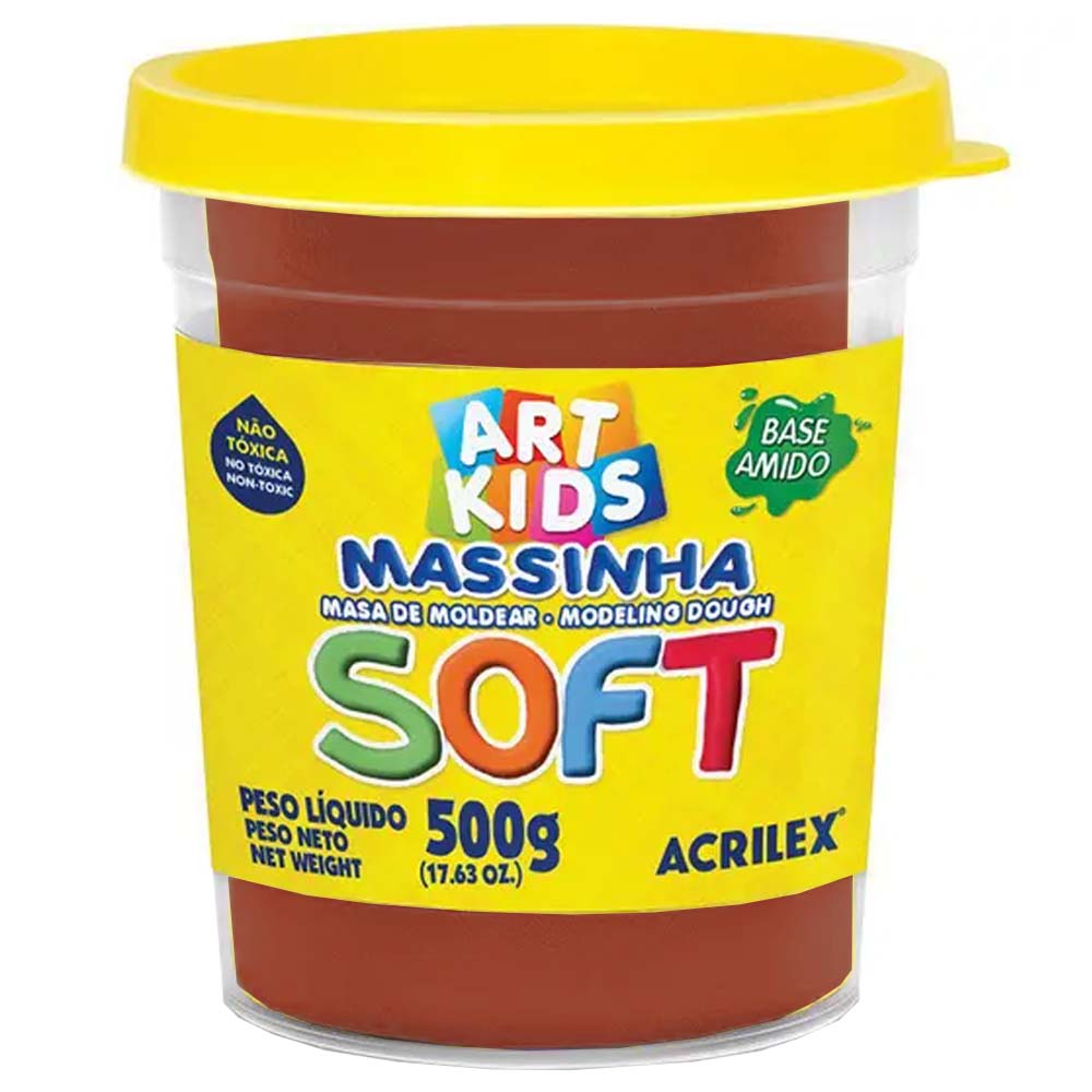 Massinha-de-Modelar-500g-Soft-814-Chocolate-Acrilex