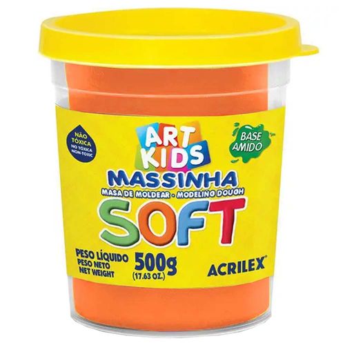 Massinha-de-Modelar-500g-Soft-105-Laranja-Acrilex