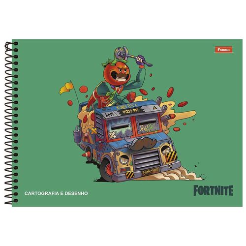 Caderno-de-Cartografia-Fortnite-80-Folhas-Foroni