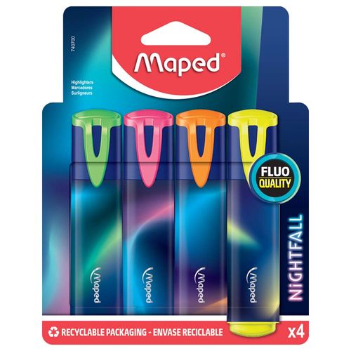 Caneta-Marca-Texto-Nightfall-Maped-4-Cores