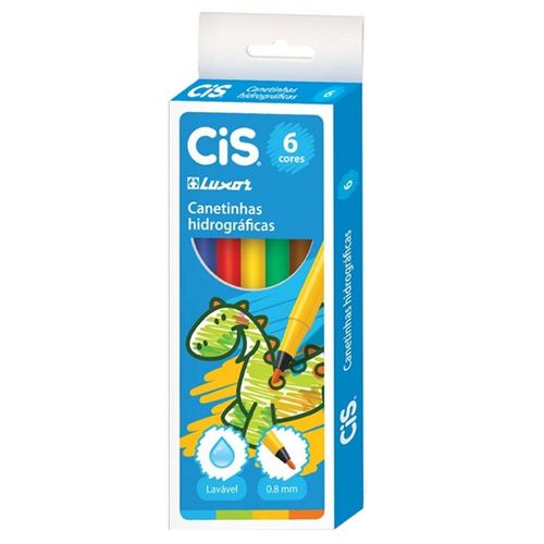 Canetinha-Hidrografica-6-Cores-Cis