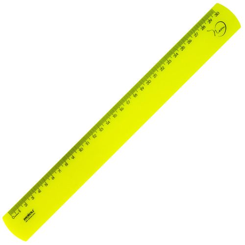 Regua-Poliestireno-30cm-Neon-Amarela-Waleu