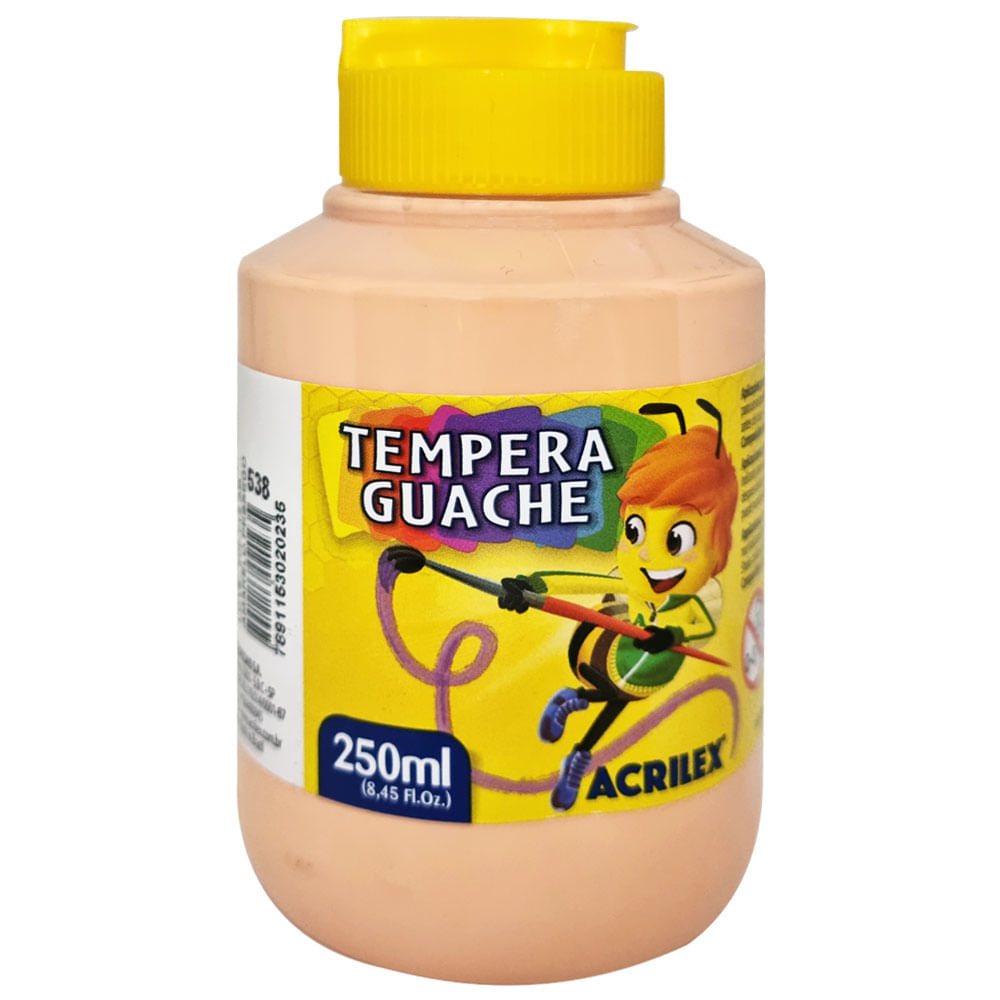 Tempera-Guache-250ml-538-Amarelo-Pessego-Acrilex