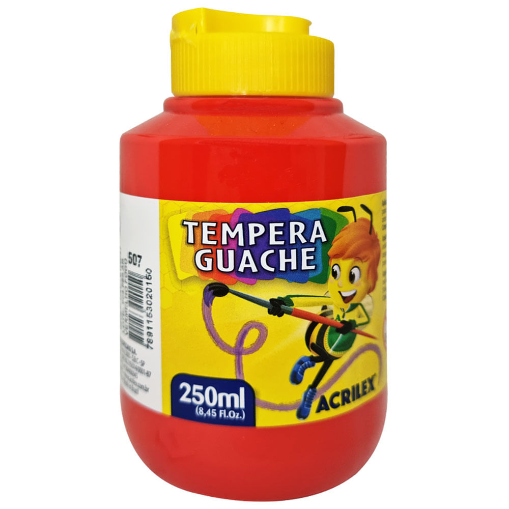 Tempera-Guache-250ml-507-Vermelho-Fogo-Acrilex