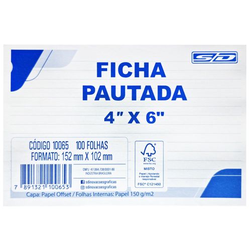 Ficha-Pautada-4x6-Sao-Domingos-100-Folhas