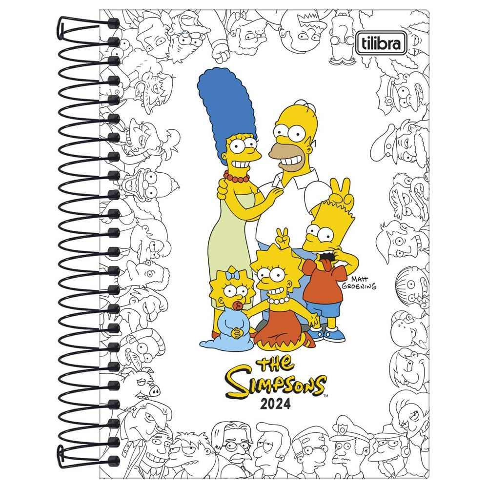 Agenda 2024 Simpsons Tilibra costaatacado