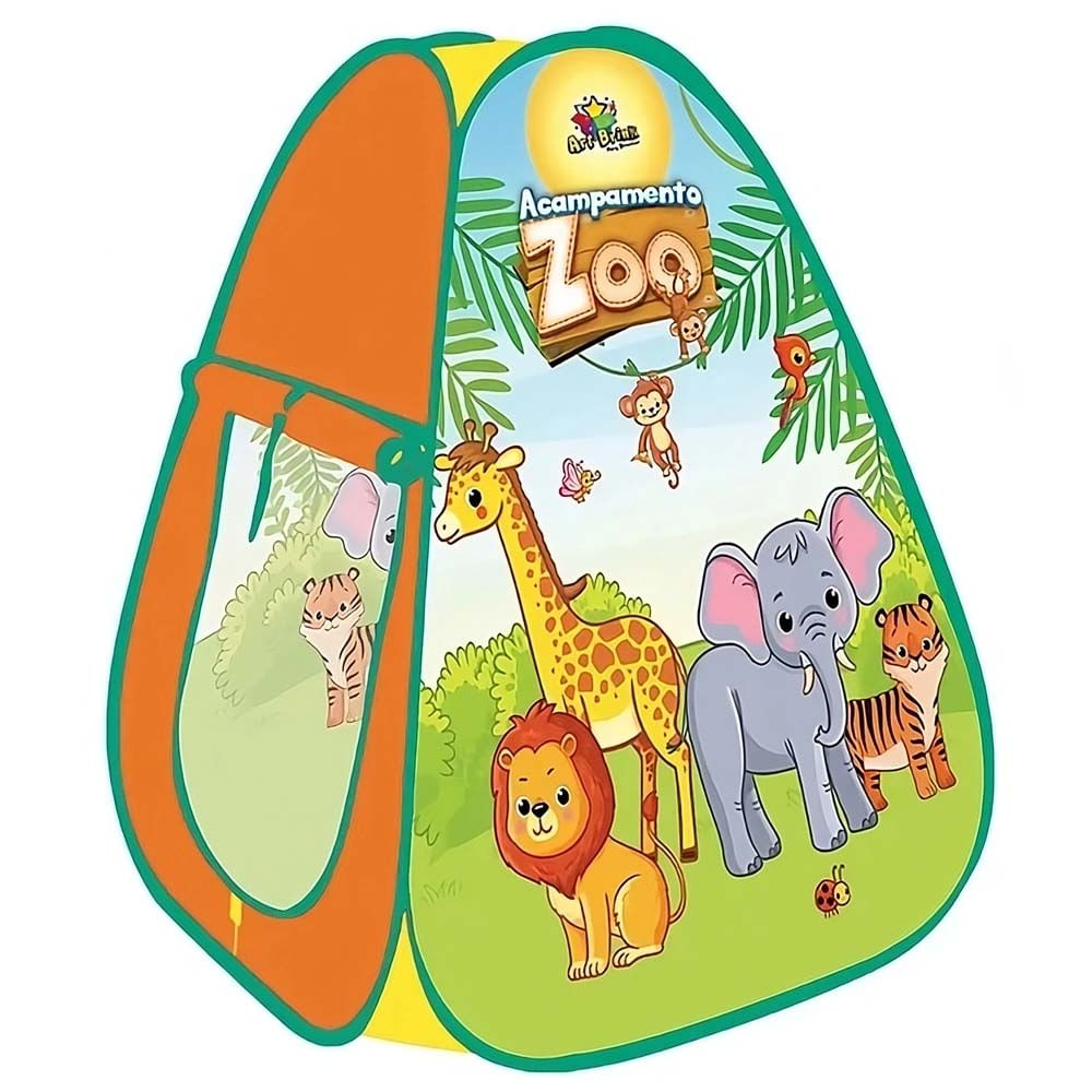 Barraca-Infantil-Dobravel-Acampamento-Zoo-Art-Brink