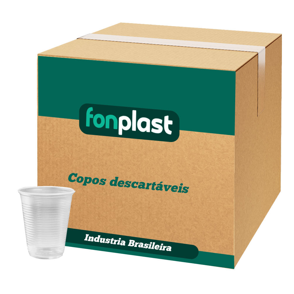 Copo-Descartavel-180ml-Transparente-Fonplast-2500-Unidades