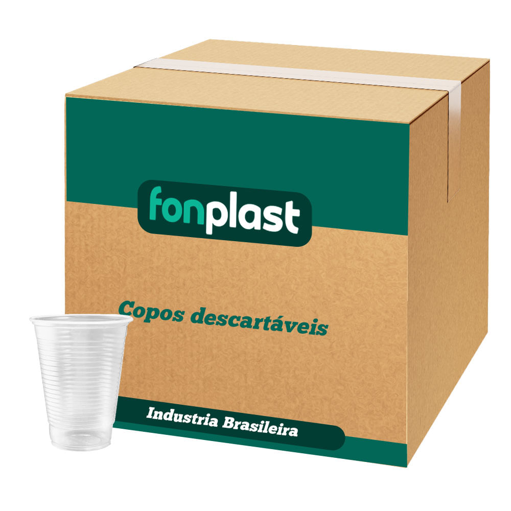 Copo-Descartavel-300ml-Transparente-Fonplast-2000-Unidades