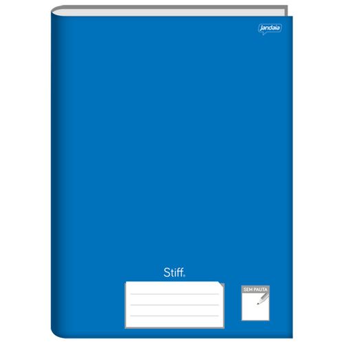 Caderno-Brochura-Sem-Pauta-Stiff-Azul-96-Folhas-Jandaia