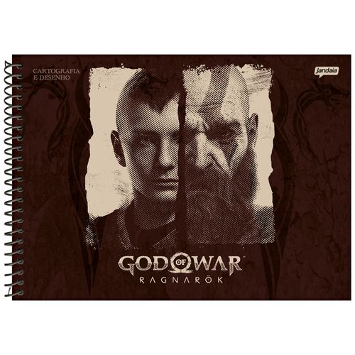 Caderno-de-Cartografia-God-of-War-80-Folhas-Jandaia