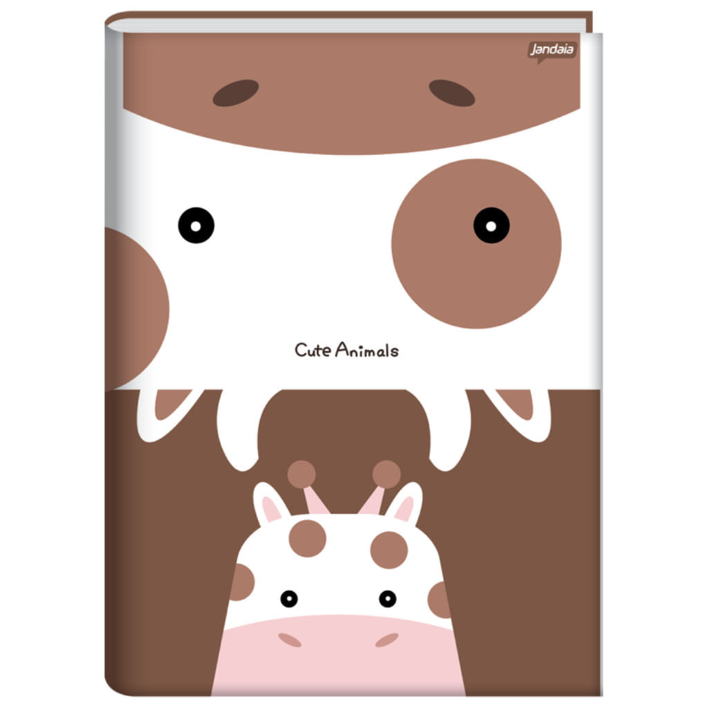Caderno-Brochura-Cute-Animals-80-Folhas-Jandaia
