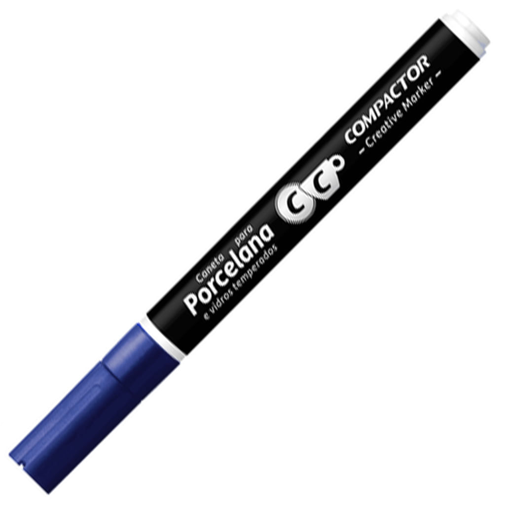 Marcador-de-Porcelana-2.0mm-Creative-Marker-Azul-Compactor