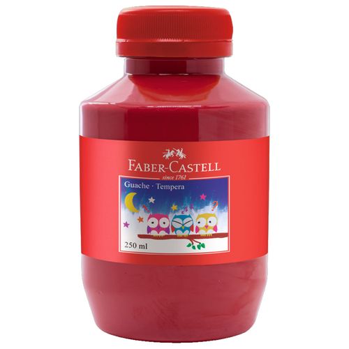 Tempera-Guache-250ml-Vermelho-Faber-Castell-