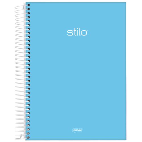 Caderno-Universitario-10-Materias-Stilo-Azul-Pastel-Jandaia