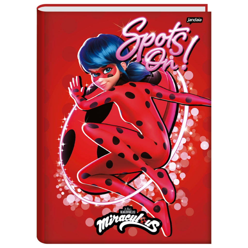 Caderno Pequeno 1/4 Brochura 48 Folhas Miraculous Ladybug TILIBRA