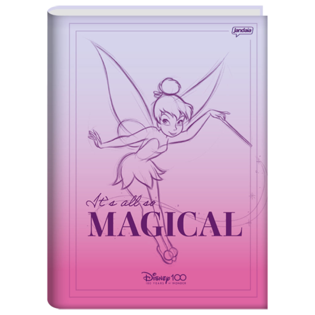 Caderno-Brochura-Disney-100th-80-Folhas-Jandaia