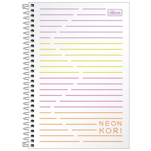 Caderno-14-Sem-Pauta-Neon-Kori-80-Folhas-Tilibra