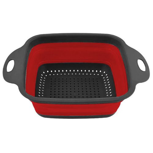 Escorredor-de-Macarrao-Quadrado-Silicone-Vermelho-Art-House