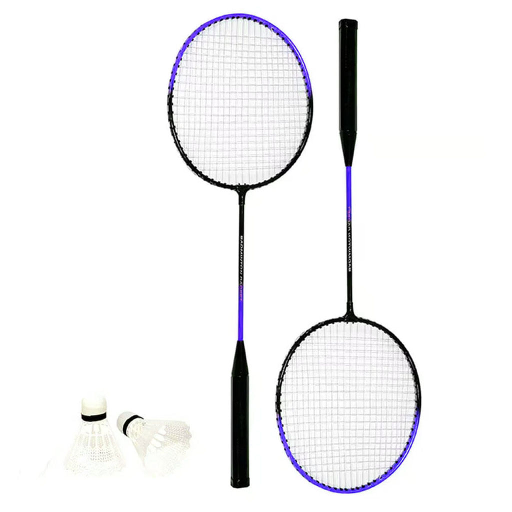 Kit-Badminton-Raquete-e-Peteca-Roxo-Redstar
