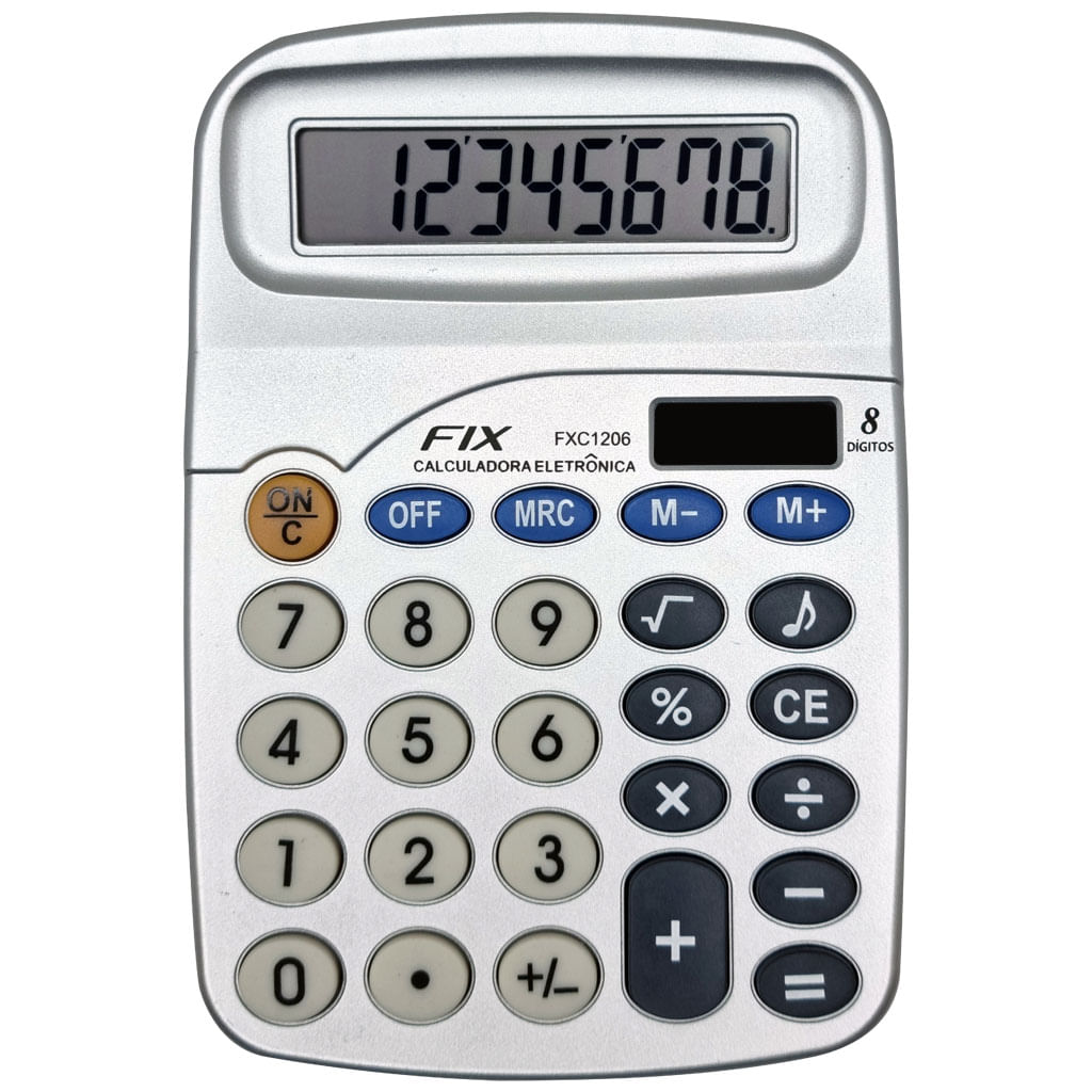 Calculadora-de-Mesa-8-Digitos-Prata-Fix-FXC1206