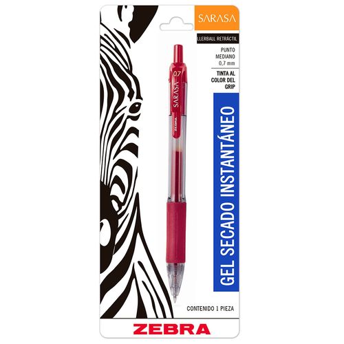 Caneta-Gel-0.7mm-Sarasa-Vermelha-Zebra