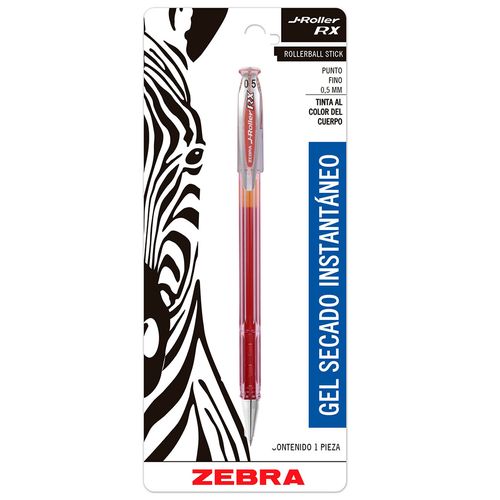 Caneta-Gel-0.5mm-J-Roller-RX-Vermelha-Zebra