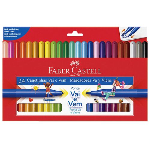 Canetinha-Hidrografica-24-Cores-Vai-e-Vem-Faber-Castell