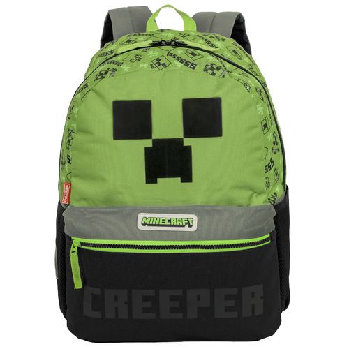 Mochila-Escolar-Minecraft-Creeper-Sestini