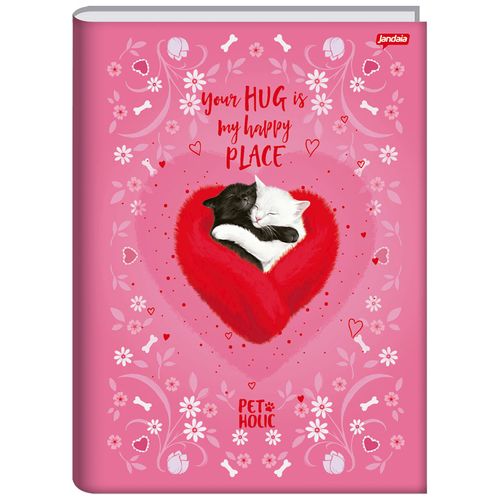 Caderno-14-Brochura-Pet-Holic-80-Folhas-Jandaia