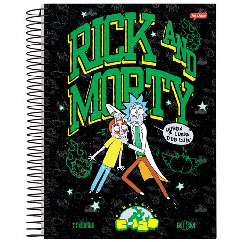 Caderno-Universitario-1-Materia-Rick-and-Morty-Jandaia