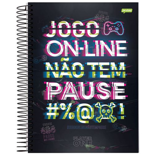 Caderno-14-Player-One-200-Folhas-Jandaia