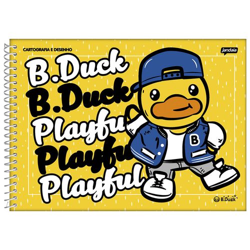 Caderno-de-Cartografia-B-Duck-80-Folhas-Jandaia