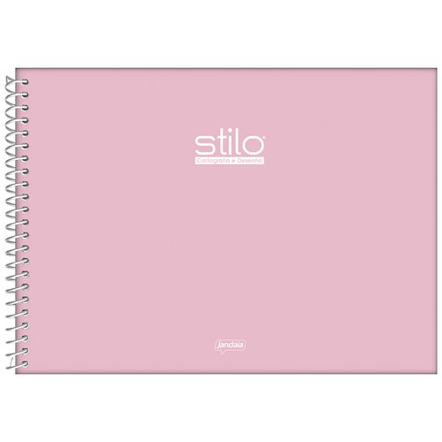 Caderno-de-Cartografia-Stilo-Rosa-80-Folhas-Jandaia